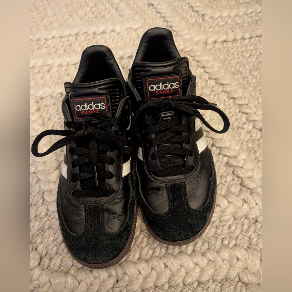 Adidas Samba Kids Shoes - Black and White - Picture 4 of 9